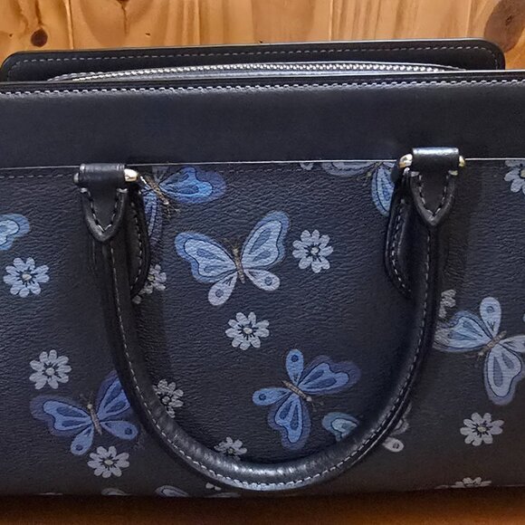 COACH Mini Darcie Carryall Bag - Butterfly Print - Picture 3 of 10